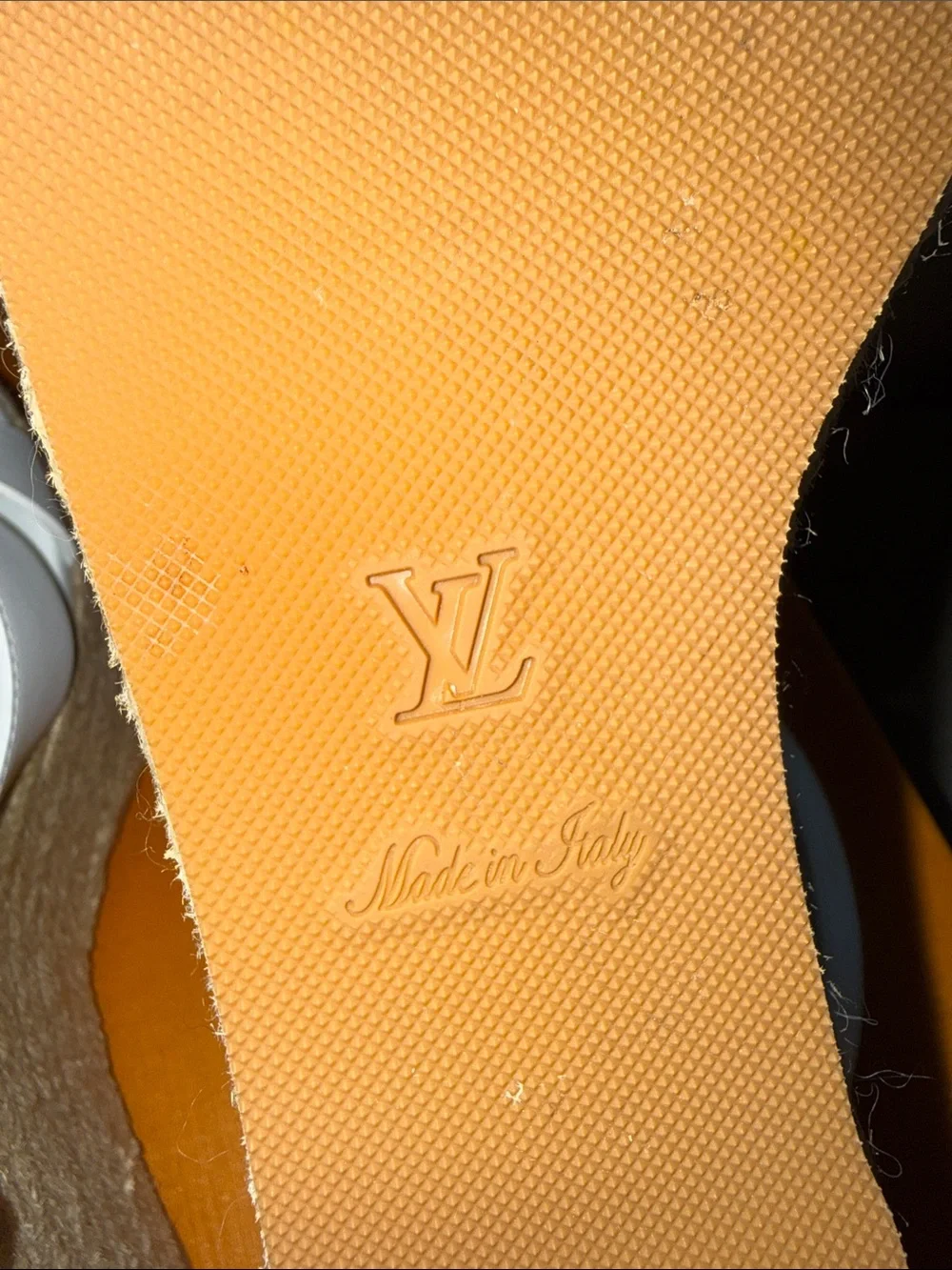 Louis Vuitton white leather